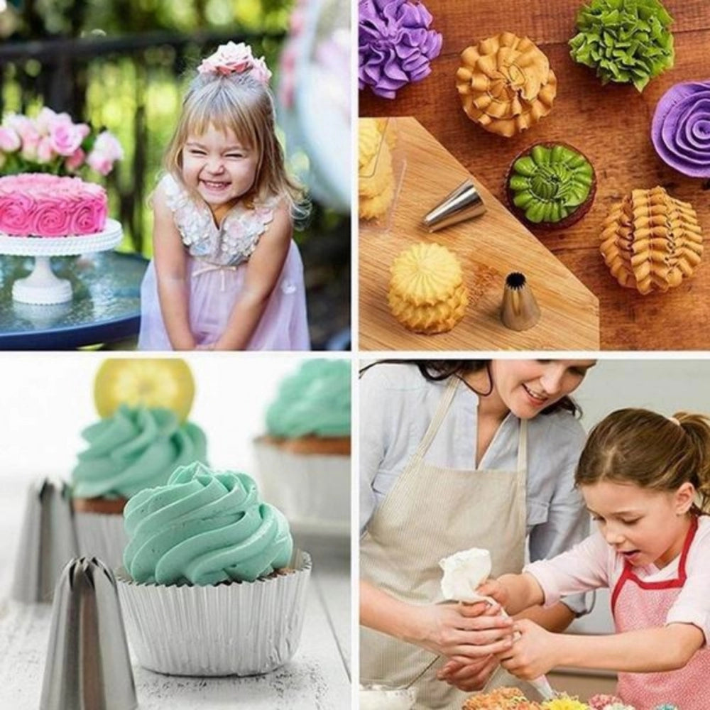 Generic Pack Of 2_(12 Pieces Set)_Cake Decorating Nozzle (Color: Assorted)